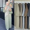 Abaya en lin décontracté pour filles, kebaya, kaftan, Turquie, islamique, Eid, robes d’hiver, solide, document, paupières, 2024 Abaya en lin décontracté pour filles, kebaya, kaftan, Turquie, islamique, Eid, robes d’hiver, solide, document, paupières, 2024