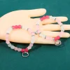 hello kitty correspondant coeur rose perlé couple accessoires kawaii magnétique bff ensemble cadeau de saint valentin pour elle
