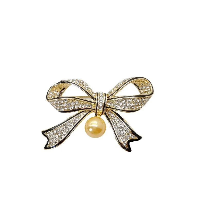 broche élégante avec nœud en perles pour femmes, corsage de luxe haut de gamme, épingle de cardigan anti éblouissement pour un usage quotidien broche élégante avec nœud en perles pour femmes, corsage de luxe haut de gamme, épingle de cardigan anti éblouissement pour un usage quotidien