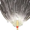 Éventail chinois ancien en plumes zhuge liang pour hommes, éventail traditionnel en plumes pour