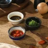 filles d'assaisonnement en céramique japonaise, assiette ronde, plat de saveur domestique rétro, mini bol mignon, restaurants, sushi, britannique, 3 po