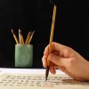 pinceau de calligraphie chinoise à l'huile, aquarelle, peinture à l'huile, poils de loup, écritures, pinceau d'écriture, pinceau d'art en bambou, fournitures d'art