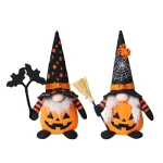 Décorations de Gnome d’Halloween, ornements de chauve-souris citrouille faits à la main Tomte suédois poupée elfe en peluche nordique Nisse Adorable Gnome, Décorations de Gnome d’Halloween, ornements de chauve-souris citrouille faits à la main Tomte suédois poupée elfe en peluche nordique Nisse Adorable Gnome,