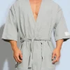 peignoir pour hommes mode basique modal confortable 100% coton pyjama mâle décontracté maison robes de bain