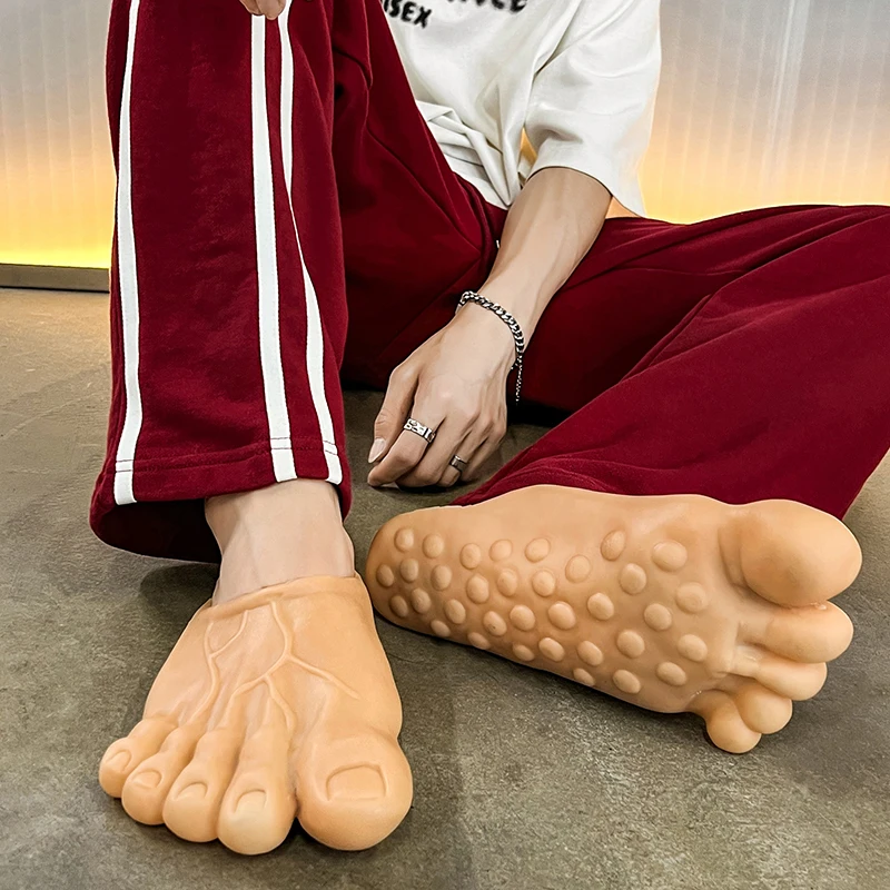 Pantoufles drôles pour hommes et femmes, chaussures pour hommes, sandales pour hommes, chaussures de maison, chaussures de plage, pantoufles Uniex, sandales Bigfoot, objets Pantoufles drôles pour hommes et femmes, chaussures pour hommes, sandales pour hommes, chaussures de maison, chaussures de plage, pantoufles Uniex, sandales Bigfoot, objets
