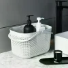 Panier de bain portable de style japonais/panier de rangement de salle de bain/caisse de bain