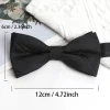 cravates pour hommes couleur unie noeud papillon noir pour hommes style britannique double couche nœud papillon fête de mariage papillon cravate accessoires cadeaux