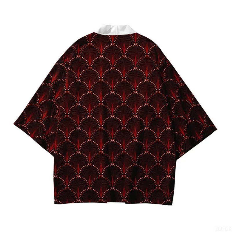 yukata imprimé sakura pour hommes et femmes, vêtements asiatiques à col ouvert à la mode, kimono de jeu de rôle japonais harajuku yukata imprimé sakura pour hommes et femmes, vêtements asiatiques à col ouvert à la mode, kimono de jeu de rôle japonais harajuku