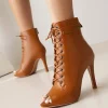 dkzsyim femme chaussures de danse latine en cuir fête tango danse chaussons pour femmes salsa danse talons chaussures de salle de bal sexy talons aiguilles