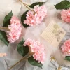 1 bundle soie hortensia fleurs décoratives de mariage accessoires de mariée liquidation festival décor vases accueil fleurs artificielles bricolage