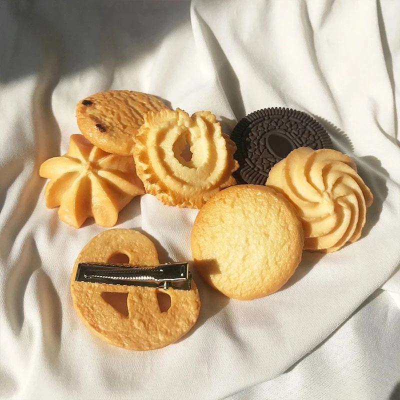 Épingle à cheveux en forme de biscuit pour filles, pinces à cheveux simples et latérales, ornement de coiffure, accessoires de mode, nouvelle collection Épingle à cheveux en forme de biscuit pour filles, pinces à cheveux simples et latérales, ornement de coiffure, accessoires de mode, nouvelle collection