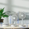 ventilateur pliable usb avec 4 vitesses et synchronisation, mini ventilateur à piles pour chambre à coucher, intérieur ou extérieur, ventilateur de table
