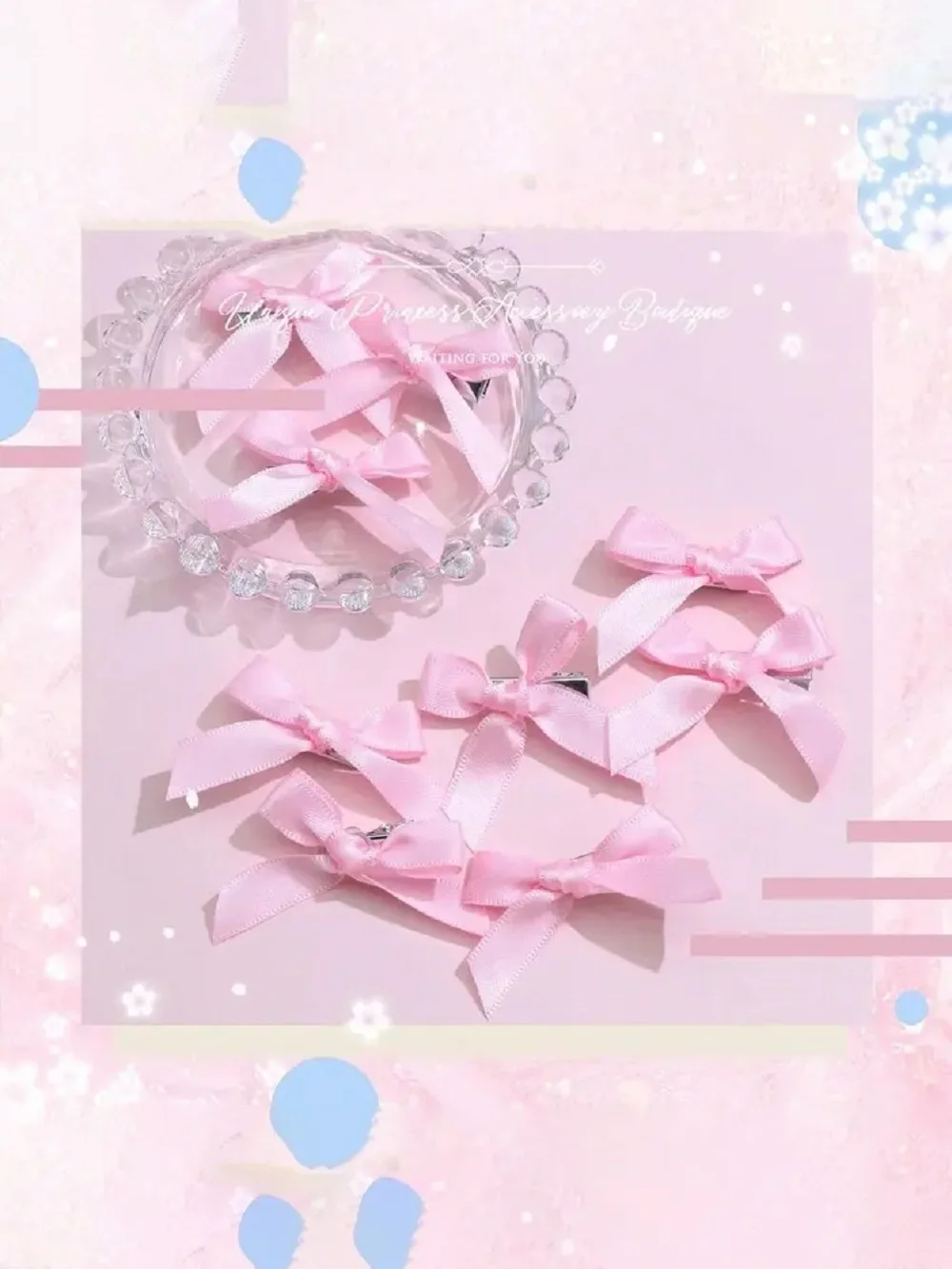mini pince à cheveux avec nœud rose, 18 pièces, jolie princesse, style ballet, ruban, coiffure, petite pince polyvalente mini pince à cheveux avec nœud rose, 18 pièces, jolie princesse, style ballet, ruban, coiffure, petite pince polyvalente