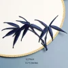 Écussons thermocollants brodés feuilles de bambou, style ethnique, bricolage pour ventilateur, boîte à bijoux, sac, jupe, colle arrière décorative