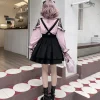 y2k bow blouse à volants femmes japonais jk kawaii dentelle chemise à volants harajuku mignon haut pour femme 2025 élégant lolita blusas camisas