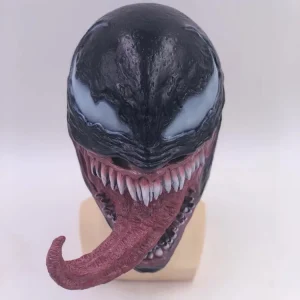 Masque de monstre d’horreur en latex à longue langue, couvre-chef de cosplay de film de héros souriant, accessoire de blague de maison hantée, costume de fête d’Halloween Masque de monstre d’horreur en latex à longue langue, couvre-chef de cosplay de film de héros souriant, accessoire de blague de maison hantée, costume de fête d’Halloween