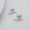 pendentif grue plaqué or 14 carats, bijoux en laiton, fournitures exécutives de bricolage, accessoires conseillers de collier, 4 pièces