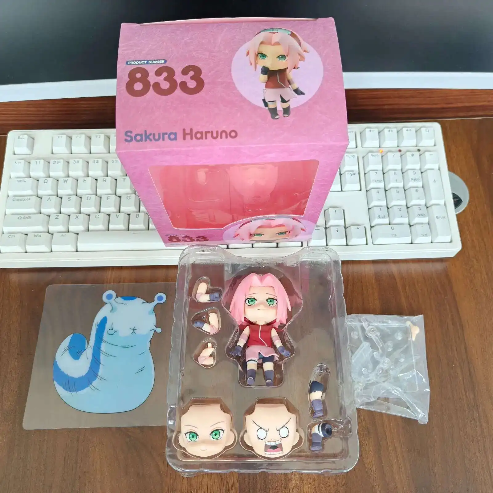 NOUVEAU 10CM # 833 Haruno Sakura Figure Anime périphérie Kawaii Q Version d’action poupée Interchangeable visage modèle ornement jouets NOUVEAU 10CM # 833 Haruno Sakura Figure Anime périphérie Kawaii Q Version d’action poupée Interchangeable visage modèle ornement jouets