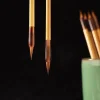 pinceau de calligraphie chinoise à l'huile, aquarelle, peinture à l'huile, poils de loup, écritures, pinceau d'écriture, pinceau d'art en bambou, fournitures d'art