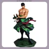  one piece roronoa zoro expression souriante préparation à dessiner épée 28 cm debout pose anime figure statue décoration de bureau gi