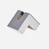 boîte à mouchoirs japonaise, porte papier élégant en forme de l, distributeur de papier minimaliste pour salon, étui à mouchoirs esthétique, décoration de maison
