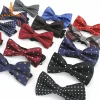 Noeud papillon en soie à pois pour hommes, cravate formelle pour garçons, mode masculine, affaires, mariage, chemise habillée masculine, cadeau de marque de légumes Krawatte Noeud papillon en soie à pois pour hommes, cravate formelle pour garçons, mode masculine, affaires, mariage, chemise habillée masculine, cadeau de marque de légumes Krawatte