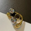 bijoux élégants pour filles, géométrie rétro, accessoires de style coréen, goutte d'eau, boule ronde, boucles d'oreilles en métal