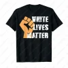les vies blanches compte hauts t shirt droits civiques t shirt tenue décontracté mâle haute qualité coton chemise hommes été coton t shirt