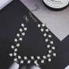collier de perles tendance, bijoux de mode coréenne pour femmes, chaîne de cou, ras du cou, accessoires, cadeau, collier court, chaîne féminine