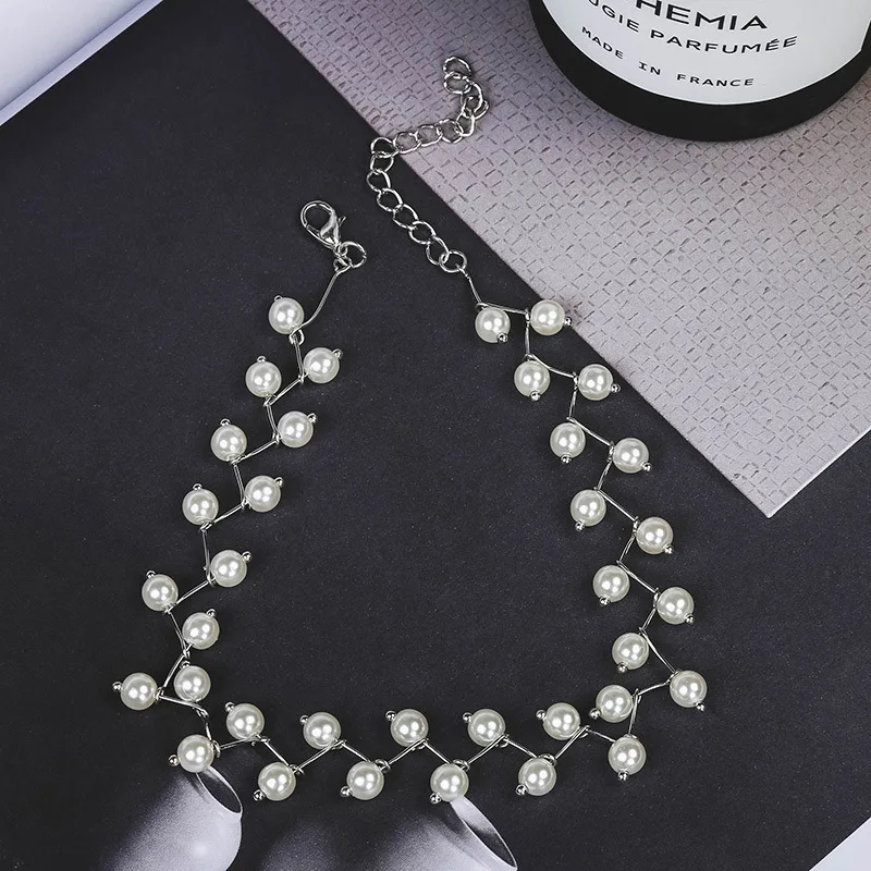 collier de perles tendance, bijoux de mode coréenne pour femmes, chaîne de cou, ras du cou, accessoires, cadeau, collier court, chaîne féminine collier de perles tendance, bijoux de mode coréenne pour femmes, chaîne de cou, ras du cou, accessoires, cadeau, collier court, chaîne féminine