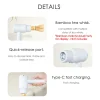 outil de fouet électrique matcha blanc, interface sans fil de type c, rechargeable, démarrage à un bouton, dispositif de fouet matcha électrique