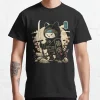 T-shirt 100% coton imprimé chat samouraï japonais, vêtement de grande taille, kawaii, ninja, kitty, kokor