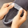 pantoufles chaudes pour hommes, semelle en tpr, mousse à mémoire de forme, coussin doux, design à rayures antidérapantes, chaussures de maison confortables en velours côtelé