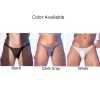 culotte homme sexy rayure sous vêtements respirant gay sissy slips transparent renflement poche caleçon culotte ultra mince lingerie