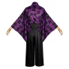 anime démon tueur kokushibo costume de jeu de rôle et uniforme kimono halloween carnaval
