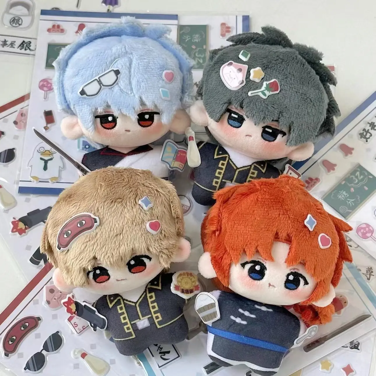 Gintama Anime peluche poupée Sakata Gintoki Fan Merch imprimé Style Okita Sougo Yato Kamui 10 cm Nui-Nui poupée pendentif cadeau Gintama Anime peluche poupée Sakata Gintoki Fan Merch imprimé Style Okita Sougo Yato Kamui 10 cm Nui-Nui poupée pendentif cadeau