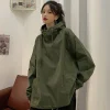 Sweat-shirt de travail ample et décontracté pour femmes, manteau de Style japonais Sweat-shirt de travail ample et décontracté pour femmes, manteau de Style japonais