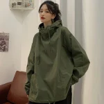 Sweat-shirt de travail ample et décontracté pour femmes, manteau de Style japonais Sweat-shirt de travail ample et décontracté pour femmes, manteau de Style japonais