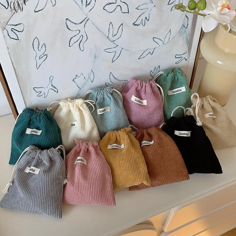 Proximité-Sac cosmétique portable en velours côtelé, mini pochette de rangement pour poudres de maquillage et bijoux, trousses de toilette pour la maison et le voyage Proximité-Sac cosmétique portable en velours côtelé, mini pochette de rangement pour poudres de maquillage et bijoux, trousses de toilette pour la maison et le voyage