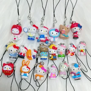 Breloque japonaise vacances Sexy Bikini Hello Kitty sac pendentif Kawaii coquille lapin Hello Kitty porte-clés accessoires mignons ornement