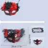 masque de cosplay à plumes demi visage, belles peintures, masque de décoration de mascarade, nouveauté, masque d'halloween en plastique