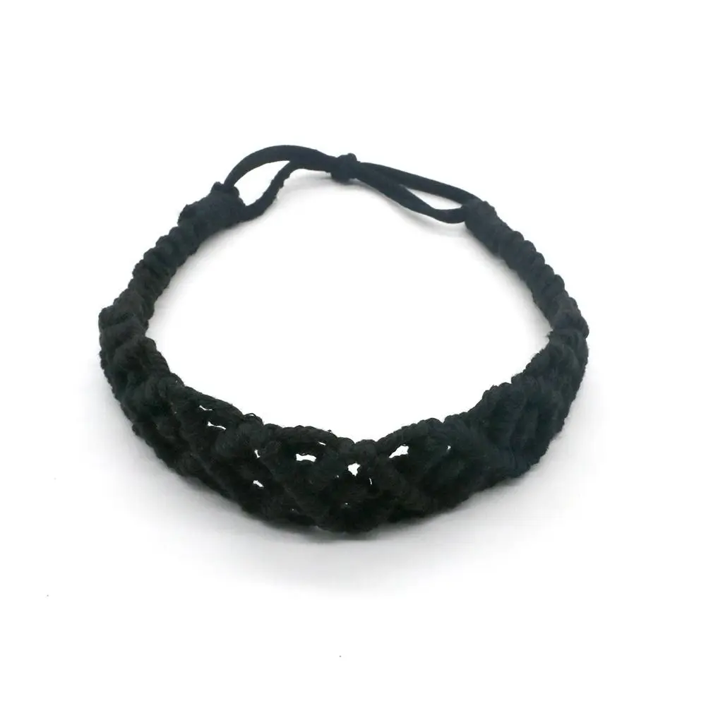 Couvre-chef petite marguerite Turban élastique bandeau de cheveux Style ethnique bohème bandeau Crochet Bandana femmes cheveux écharpe macramé bandeau de cheveux Couvre-chef petite marguerite Turban élastique bandeau de cheveux Style ethnique bohème bandeau Crochet Bandana femmes cheveux écharpe macramé bandeau de cheveux