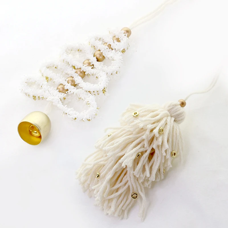 ornement de noël fait à la main de style bohème pour la maison, pendentif en macramé tissé à la main, décor d'arbre, cadeaux de nouvel an ornement de noël fait à la main de style bohème pour la maison, pendentif en macramé tissé à la main, décor d'arbre, cadeaux de nouvel an