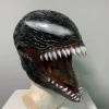 masque de monstre d'horreur en latex à longue langue, couvre chef de cosplay de film de héros souriant, accessoire de blague de maison hantée, costume de fête d'halloween