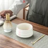 service à thé matcha fait à la main, facile à nettoyer, kit de support à outils, filles, fouet, cuillère, cadeau de cérémonie, accessoires traditionnels japonais, 4 pièces/ensemble