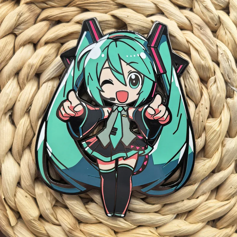 hatsune miku épingles en émail broche de chanteur virtuel vêtements sac à dos badges à revers accessoires de bijoux de mode pour enfants amis cadeaux hatsune miku épingles en émail broche de chanteur virtuel vêtements sac à dos badges à revers accessoires de bijoux de mode pour enfants amis cadeaux
