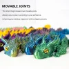 dragon artisanal imprimé en 3d, 31.5cm, ornement de bureau, décoration de maison et de bureau, articulations mobiles, jouet fidget pour adultes et enfants