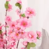 bouquet de fleurs artificielles sakura en fleurs de pêcher simulées, bouquet de célébration de mariage, branches de fleurs, vase de table de jardin, ornement