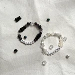 Bracelets de perles extensibles faits à la main, Jujutsu Kaimmense, Gojo et Geto Bracelets de perles extensibles faits à la main, Jujutsu Kaimmense, Gojo et Geto