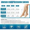 chaussettes de compression à fermeture éclair pour hommes et femmes, chaussettes hautes de maternité, anti fatigue, extensibles, sox, course en plein air, randonnée, sport, ysz01